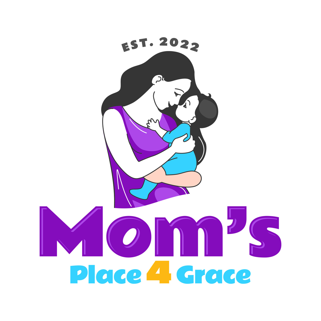 the logo for mom's place 4 grace